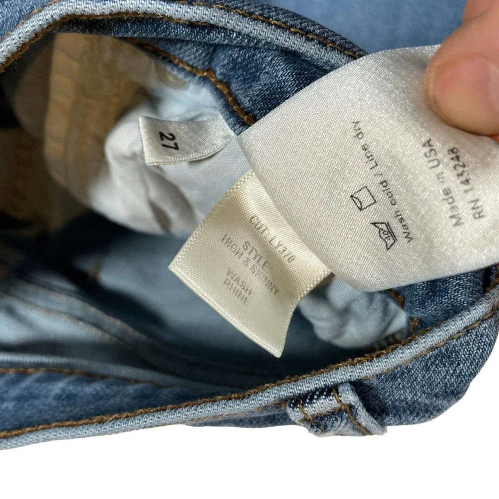 Reformation Women's High & Skinny Denim Jeans in Rhine Blue‎ Size 27